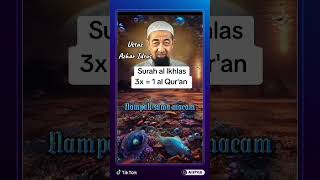 Download lagu Ustaz Azhar Idrus : 3x al Ikhlas Sama 1 al Quran mp3