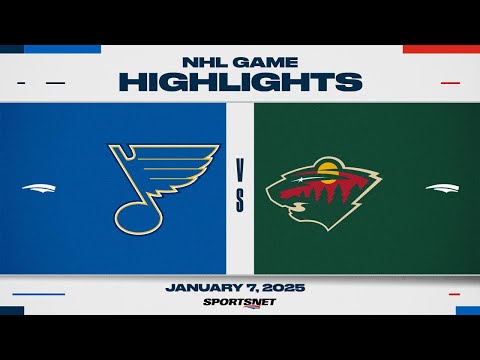 NHL Highlights | Blues vs. Wild - January 7, 2025