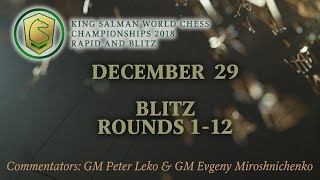 King Salman World Blitz Championship 2018. Rounds 1-12.