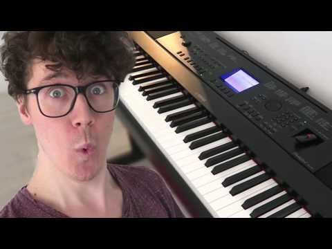 Silver Skyline 3 by Sp4zie on a piano