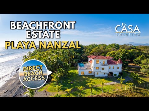 Beachfront Estate for Sale in Playa Nanzal, Panama | 6-Bed Oceanfront Home + Solar Power