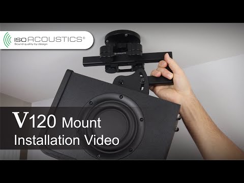 IsoAcoustics V120 Isolation Ceiling & Wall Mount for Studio Monitors - Installation Video