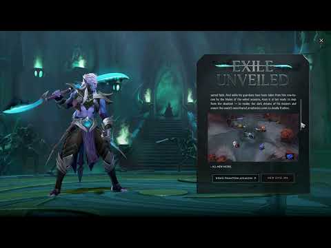 Dota 2 Phantom Assassin Exile Unveiled persona in-game intro