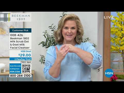 Beekman 1802 Milk Scrub Oat   Goat Milk Facial Cleanser