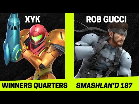 SmashLAN'd 187 Winners Quarters - XYK (Samus) vs Rob Gucci (Snake) - SSBU Tournament