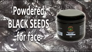 Black seeds powder for face
