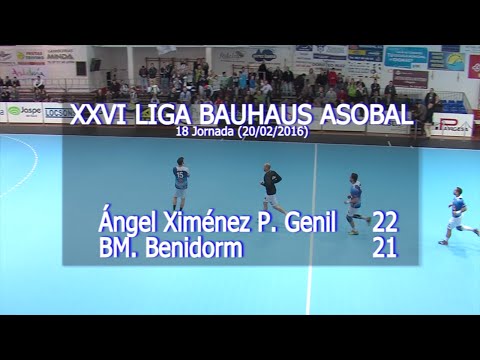 LIGA BAUHAUS ASOBAL J18 Ángel Ximénez P. Genil - BM. Benidorm 22 - 21