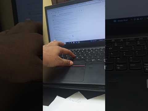 fast scrolling with use of tuchpad or keyboard key lenovo thinkpad t470s