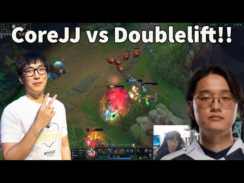 CoreJJ Gets 1v3'd By Doublelift In Champions Queue!!