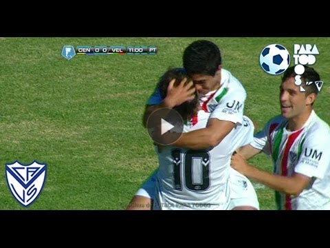 Gol de Cáseres. Central 0 - Vélez 1. Fecha 16. Torneo Inicial 2013. Fútbol Para Todos