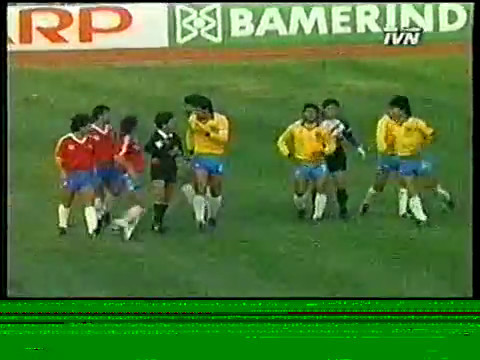 Chile 1 Brasil 1 Eliminatorias para el mundial Italia 90