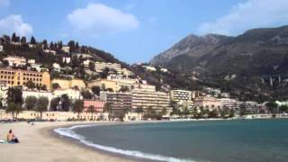 Menton beach, South France