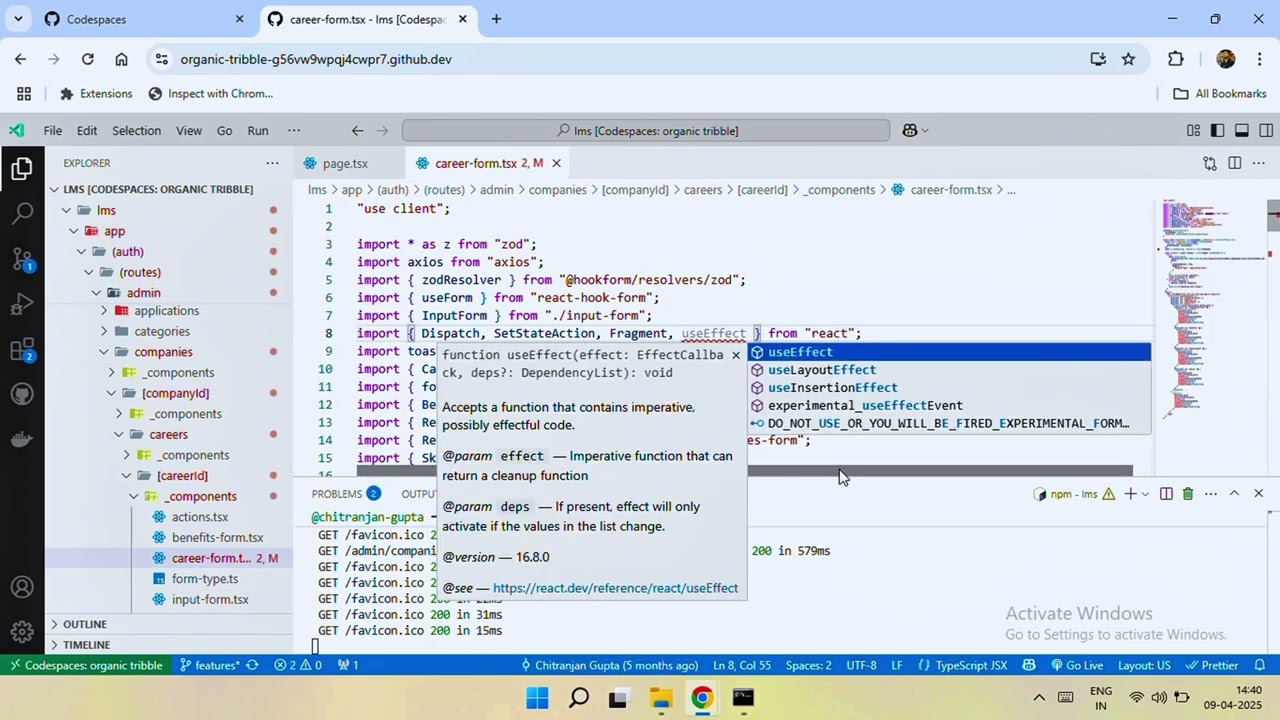 How to fix React hook form default values not changing or resetting problem or error in React