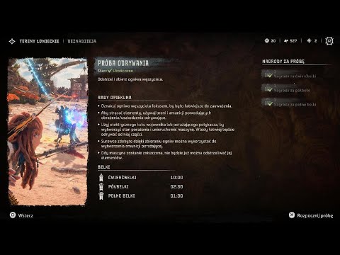 Horizon Forbidden West - Tereny Łowieckie  Beznadzieja / Próba odrywania