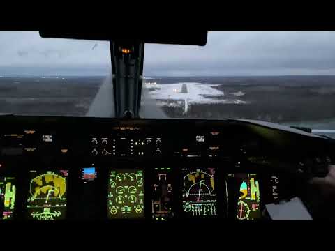 Turbulent, max crosswind landing
