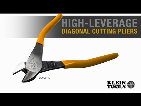 High-leverage diagonal cutting pliers