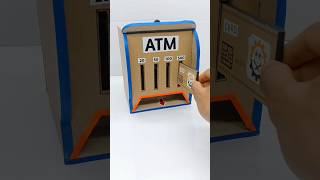 How To Make Cardboard ATM Machine Science Project Working Model #shorts #youtubeshorts  #trending