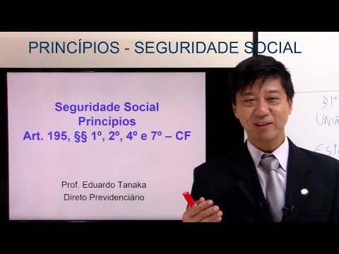Social Security Principles Art 195, § 1, 2, 4 and 7, CF- Social Security Law - class 10 - Tanaka