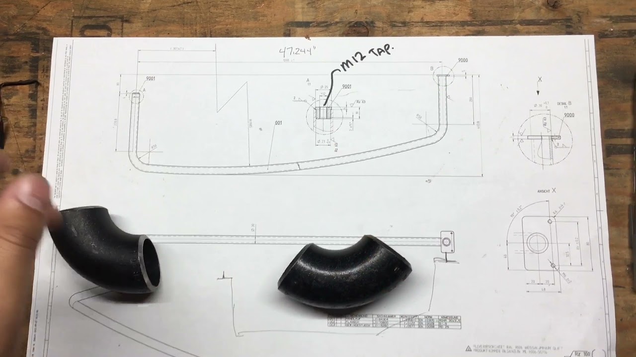 A complicated way to make a complicated bent handrail