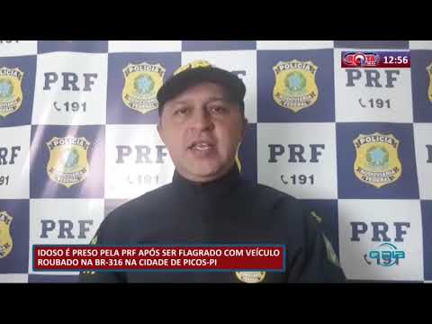 ROTA DO DIA 22 04 20  Idoso eÌ preso pela PRF flagrado com veiÌculo roubado em Picos, PI