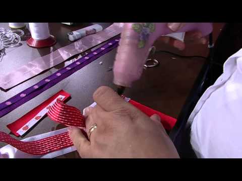 Mulher.com 22/01/2015 Porta tiaras em fitas por Valeria Soares Parte 1