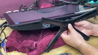How to open/disassemble the back cover of an HP 24-g122 All-in-one desktop PC