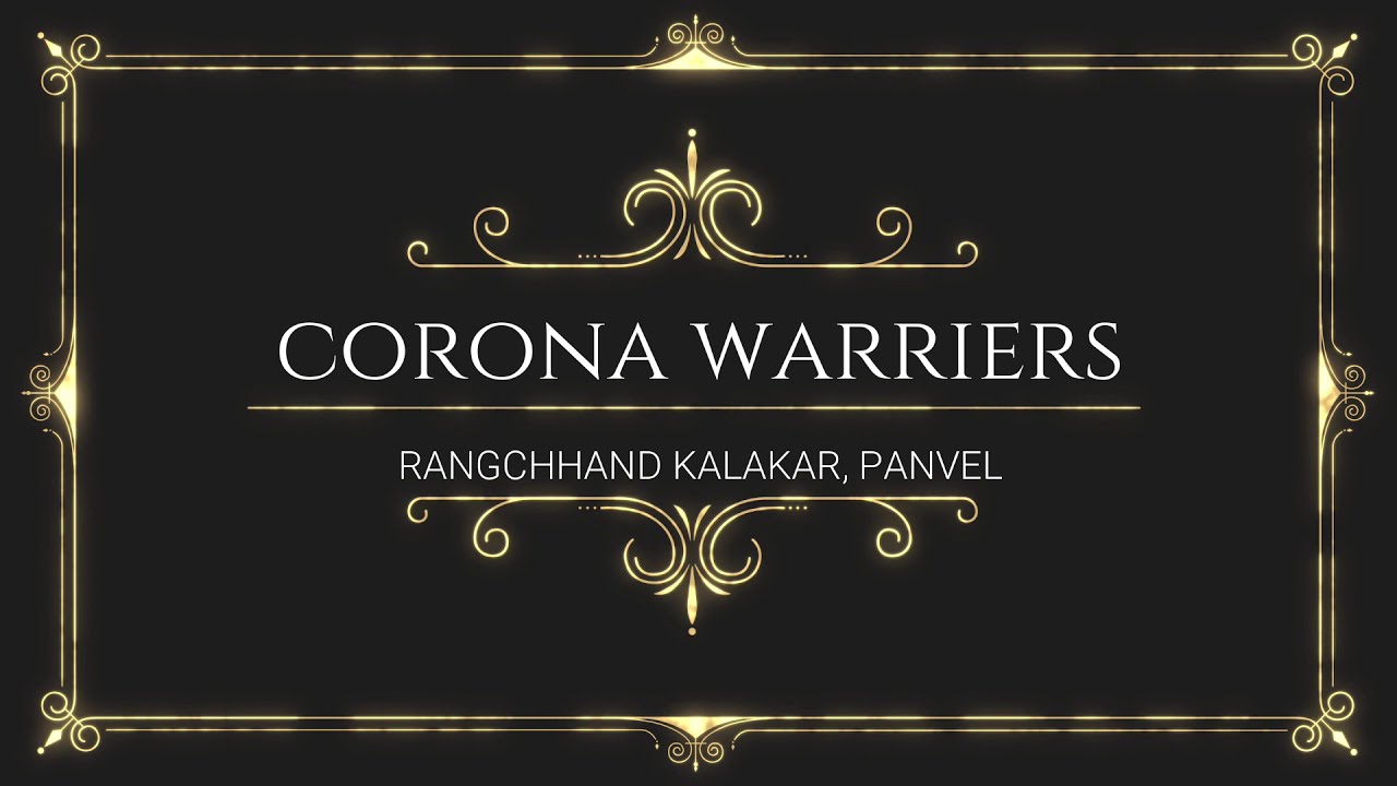 big size portrait rangoli for covid 19 warriors by rohit art