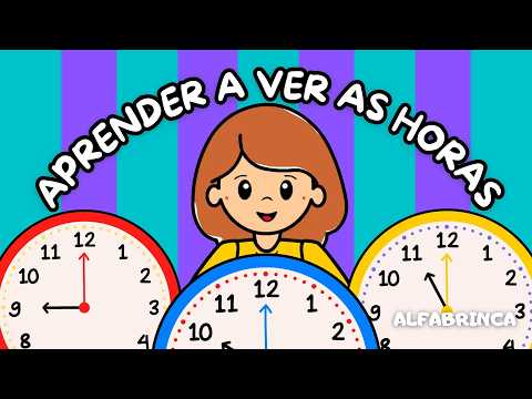 Hora - Minuto - Segundo - Como ler as horas em relógio de ponteiro - Vídeo educativo com atividades