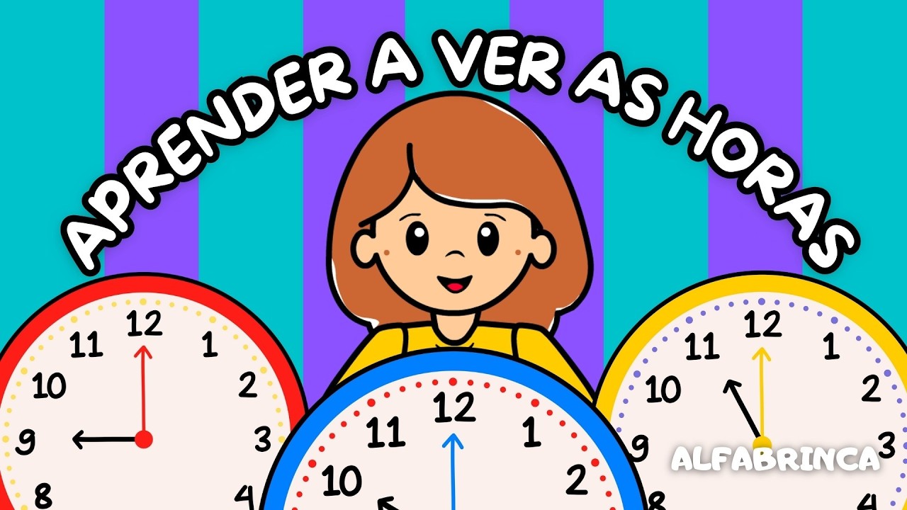 Hora - Minuto - Segundo - Como ler as horas em relógio de ponteiro - Vídeo educativo com atividades