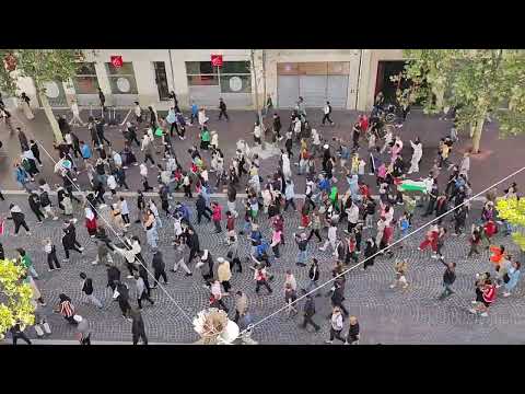 Soutien Palestinien - 15 de outubro de 2023 La Canebière, Marselha