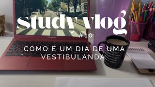 Study vlog 10 | como é UM DIA de estudos para o ENEM?