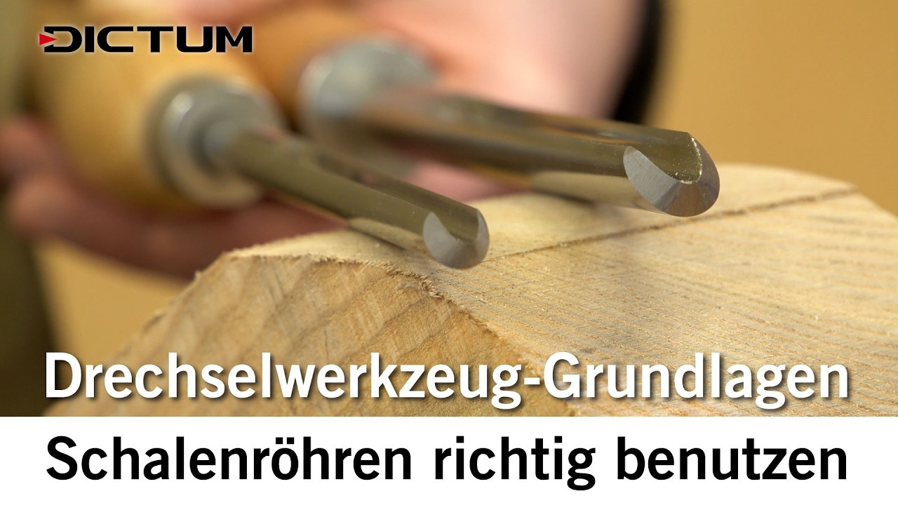 Schalenröhren - Drechselwerkzeug-Grundlagen - Sicher Querholz drechseln #dictum