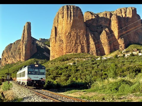 Cab ride Renfe 596 Zaragoza-Canfranc HD