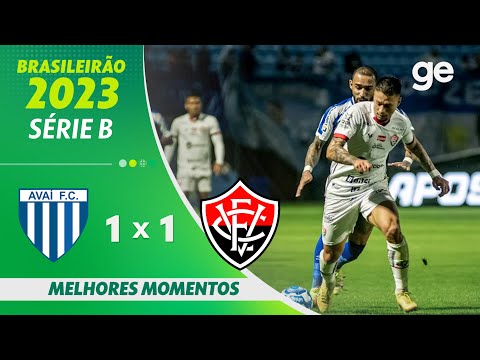 Gols e lances de Avaí x Vitória