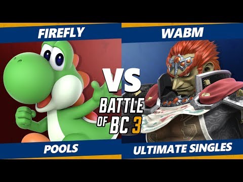 Smash Ultimate Tournament - Firefly (Yoshi) Vs. WabM (Ganondorf) BoBC3 SSBU Pools