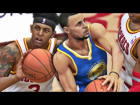 NBA LIVE 15 RIsing Star Playoffs WCFG1 - Curry SHAKES UP Adrian?! CHEAT CODE CURRY Drops 40 POINTS!!