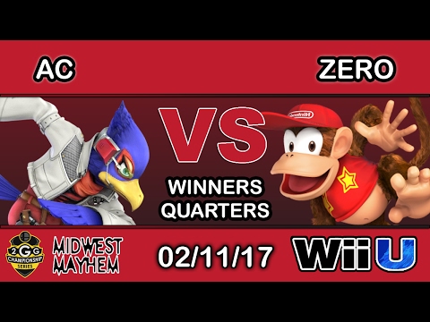 2GGC: Midwest Mayhem - AC (Falco) Vs. TSM | ZeRo (Diddy Kong) Winners Quarters - Smash Wii U