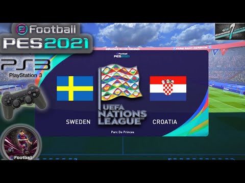 Sweden Vs Croatia UEFA Nations League MD3 eFootball PES 21 || PS3 Gameplay Full HD 60 Fps
