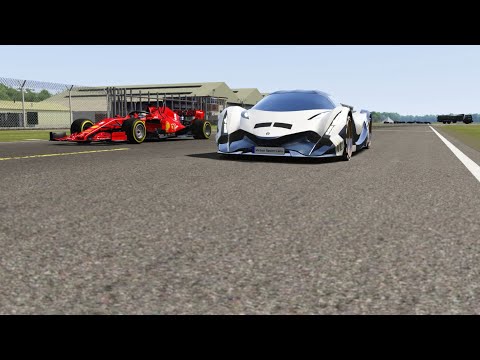 F1 Ferrari SF1000 2020 vs Devel Sixteen 2019 at Top Gear