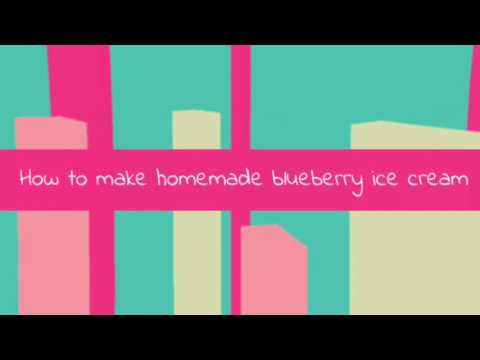 How to make homemade blueberry ice cream with only 2 ingredients that you have at home