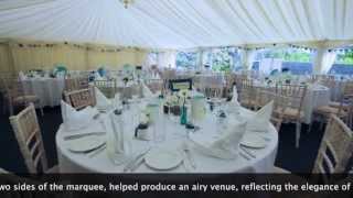 preview picture of video '18 x 12m marquee for wedding reception at Roch castle'