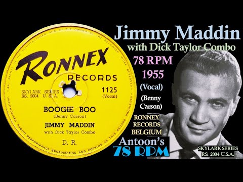 Jimmy Maddin | Boogie Boo | Ronnex 78 rpm | 1955 Belgium