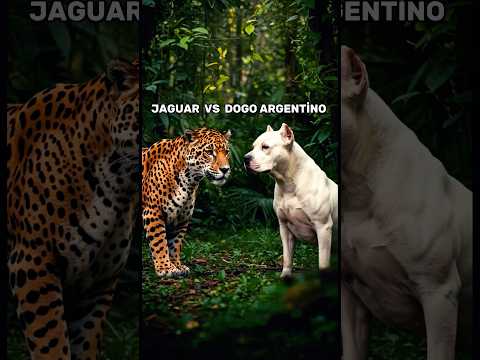 Jaguar vs Powerful Dog: Dogo Argentino, Rottweiler, Doberman! #dog #jaguar #shorts #animals #pitbull