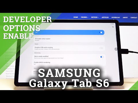 How to Activate Developer Options in SAMSUNG Galaxy Tab S6 – Developer Feature