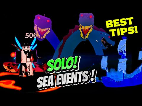 Best Tips To Farm Solo Fools Gold and  Sea Events & Best Builds for Sea Events  in  Blox fruits