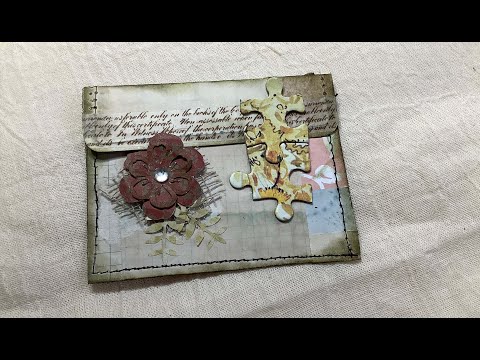 Junk Journal Embellishment Challenge - #jjec33 - Puzzle - making an envelope