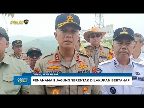 POLRES CIMAHI LAKUKAN PENANAMAN JAGUNG SERENTAK KUARTAL IV DI LAHAN 50 HEKTARE