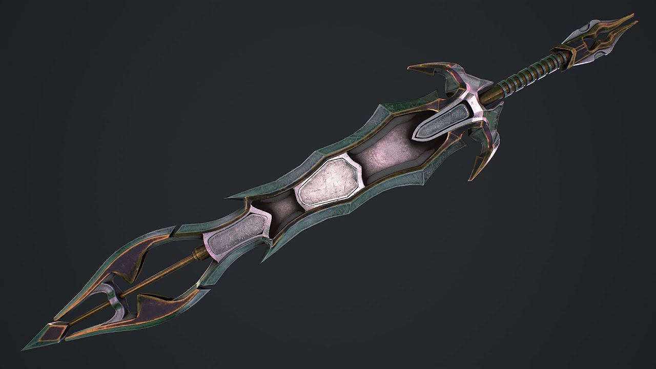 Fantasy Sword 2 1 3D Model