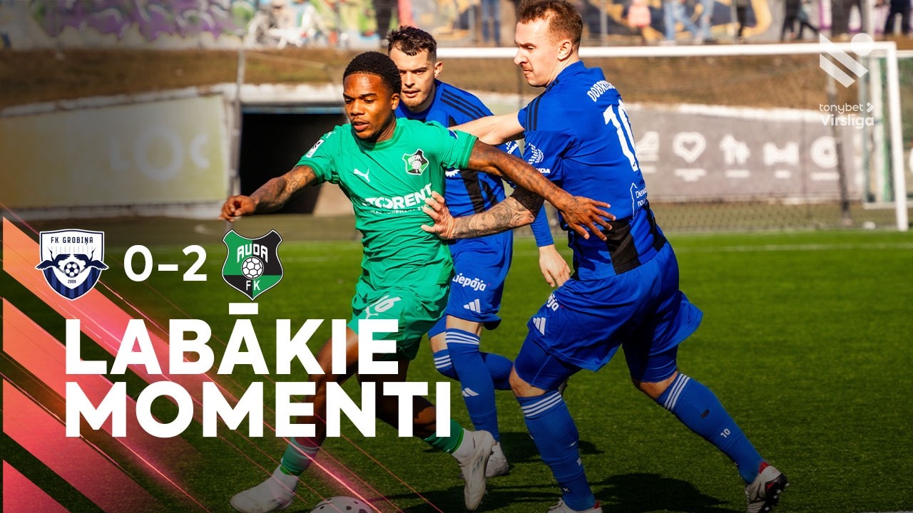FK Grobiņa vs FK Auda Highlights