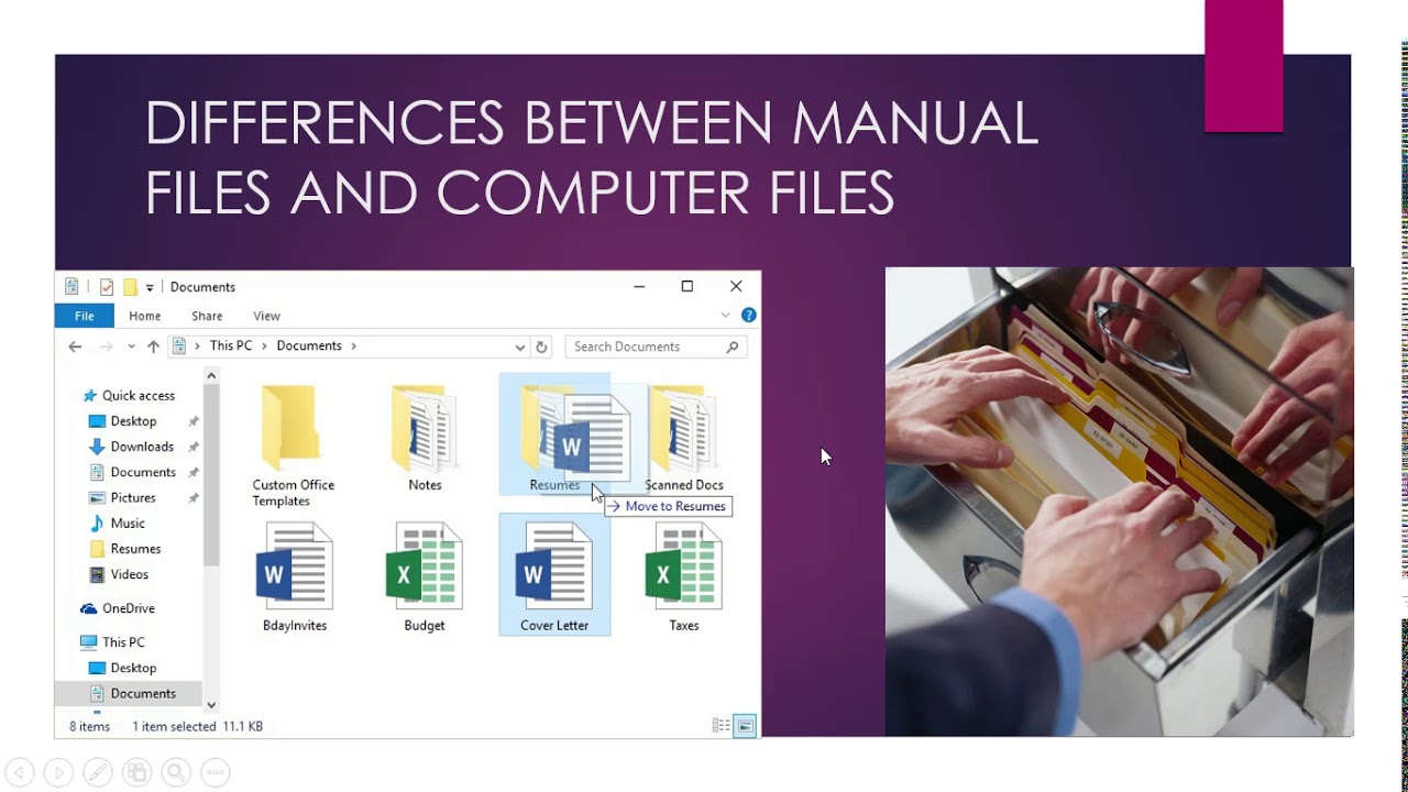 Summary Lesson on Handling Computer Files